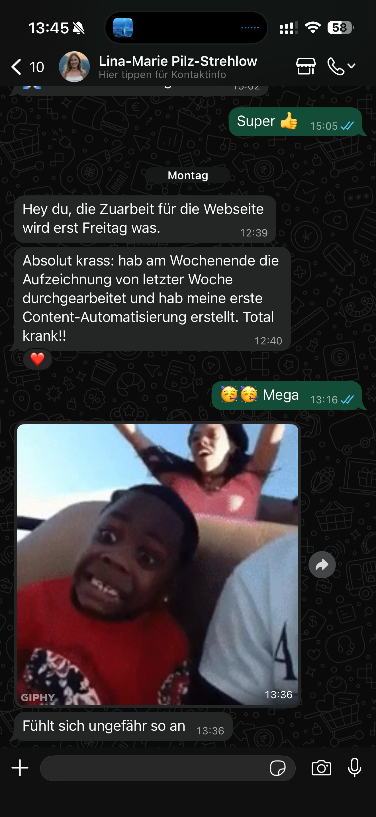 Lina-Marie Pilz-Strehlow über ihre erste Content-Automatisierung